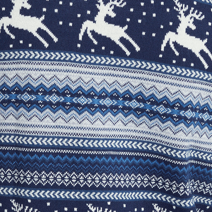 Navy Retro Christmas Jumper