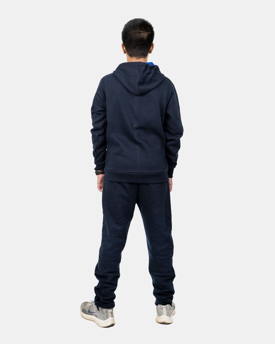 Navy/Blue Contrast Fleece Tracksuit