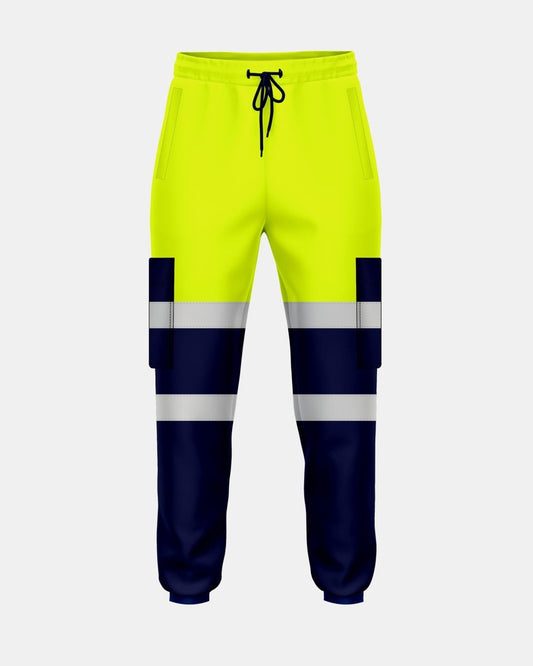 Neon Green/Navy Hi Vis Trousers - 4