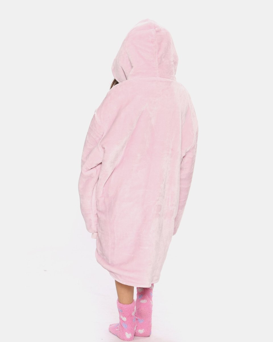 Pink Kids Sherpa Lining Hoodie