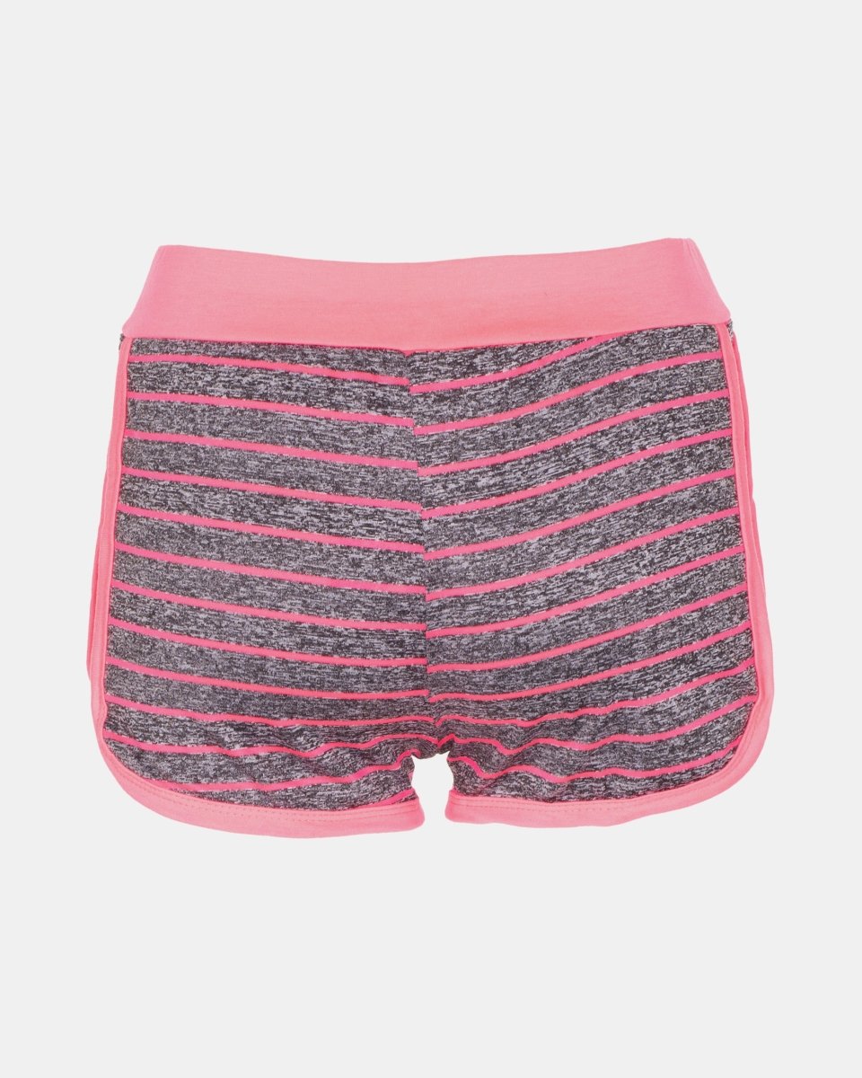 Pink Stripe Gym Fleck Summer Shorts