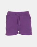 Purple Casual Summer Plain Shorts