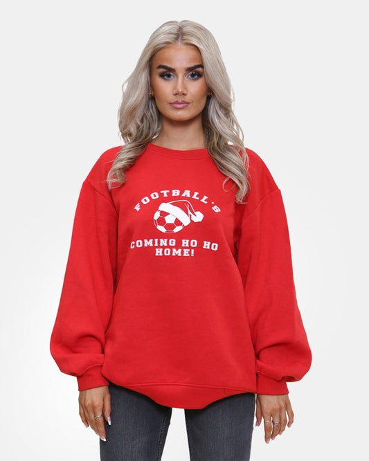 Red Women Football's Christmas Jumpers