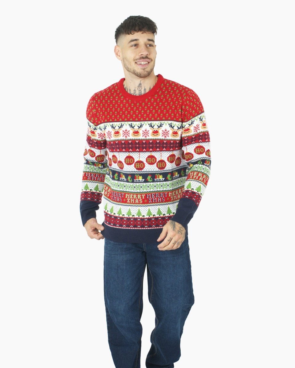 Reindeer Mens Novelty Knitted Jumpers