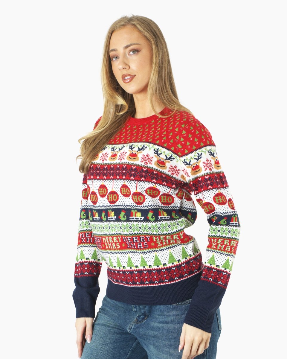 Reindeer Womens Novelty Knitted Jumpers