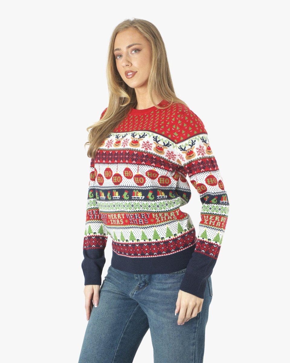 Reindeer Womens Novelty Knitted Jumpers