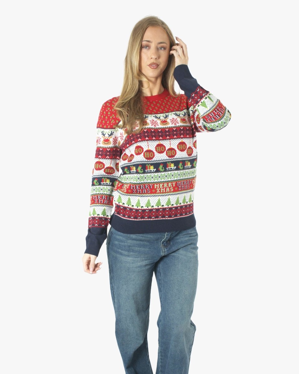 Reindeer Womens Novelty Knitted Jumpers