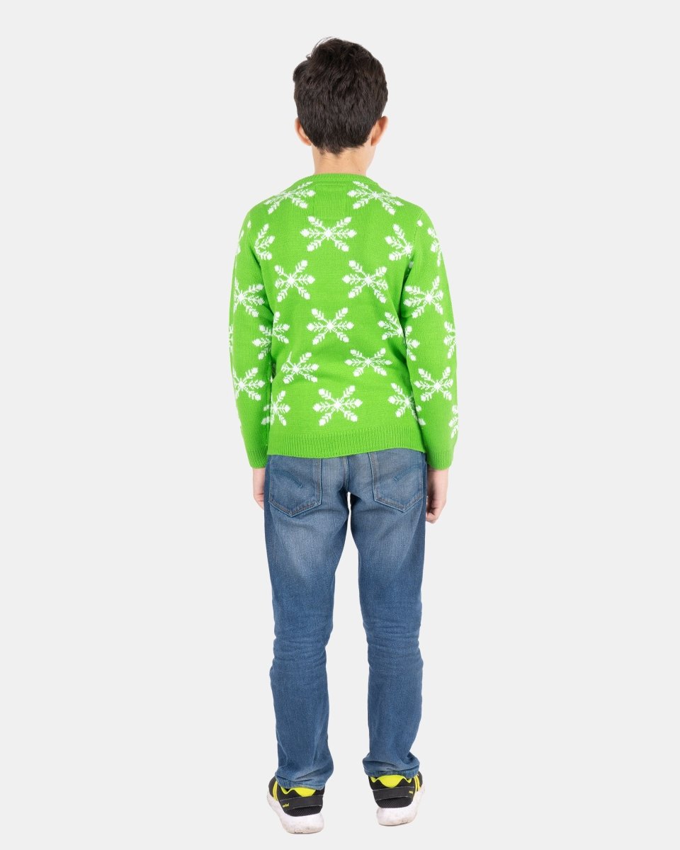Rocking Green Kids Christmas Jumpers