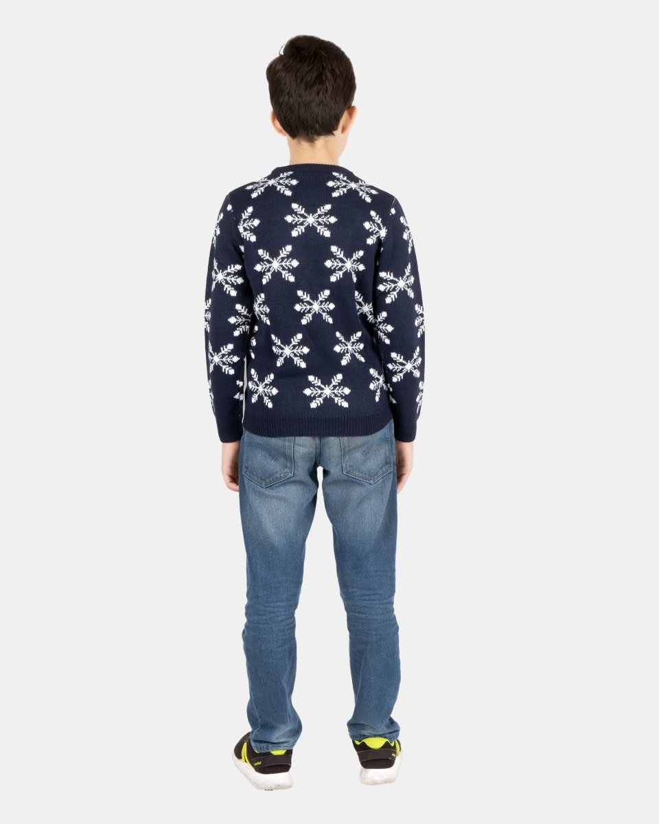Rocking Navy Kids Christmas Jumpers