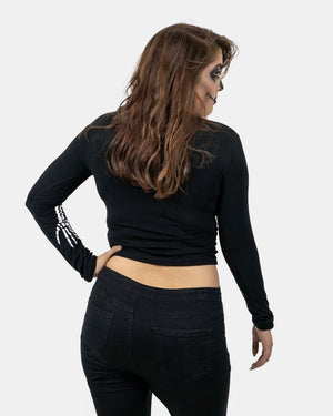 Skeleton Women's Printed Shirt