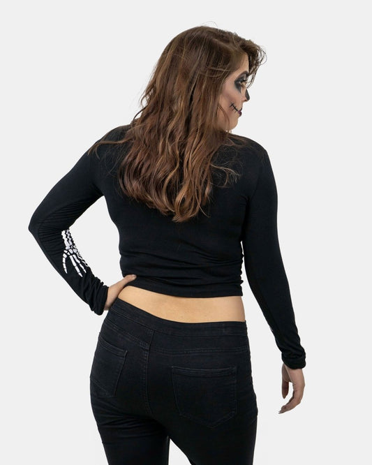 Skeleton Women's Printed Shirt