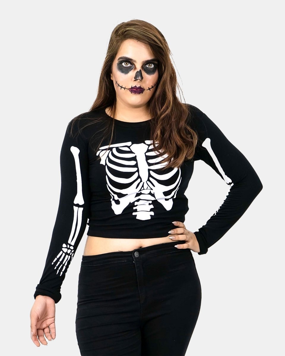 Skeleton Women's Printed Shirt