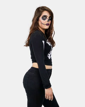 Skeleton Women's Printed Shirt