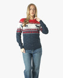 Snowflakes Navy Reindeer Xmas Jumpers