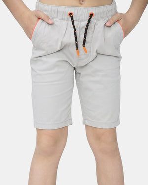 Stone Plain Cotton Drawstring Short