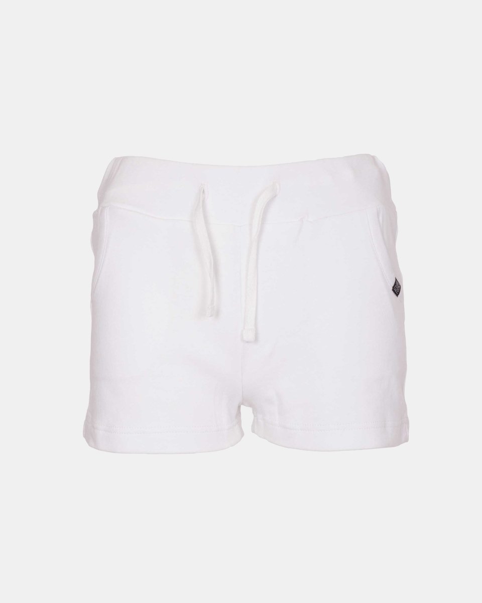 White Casual Summer Plain Shorts