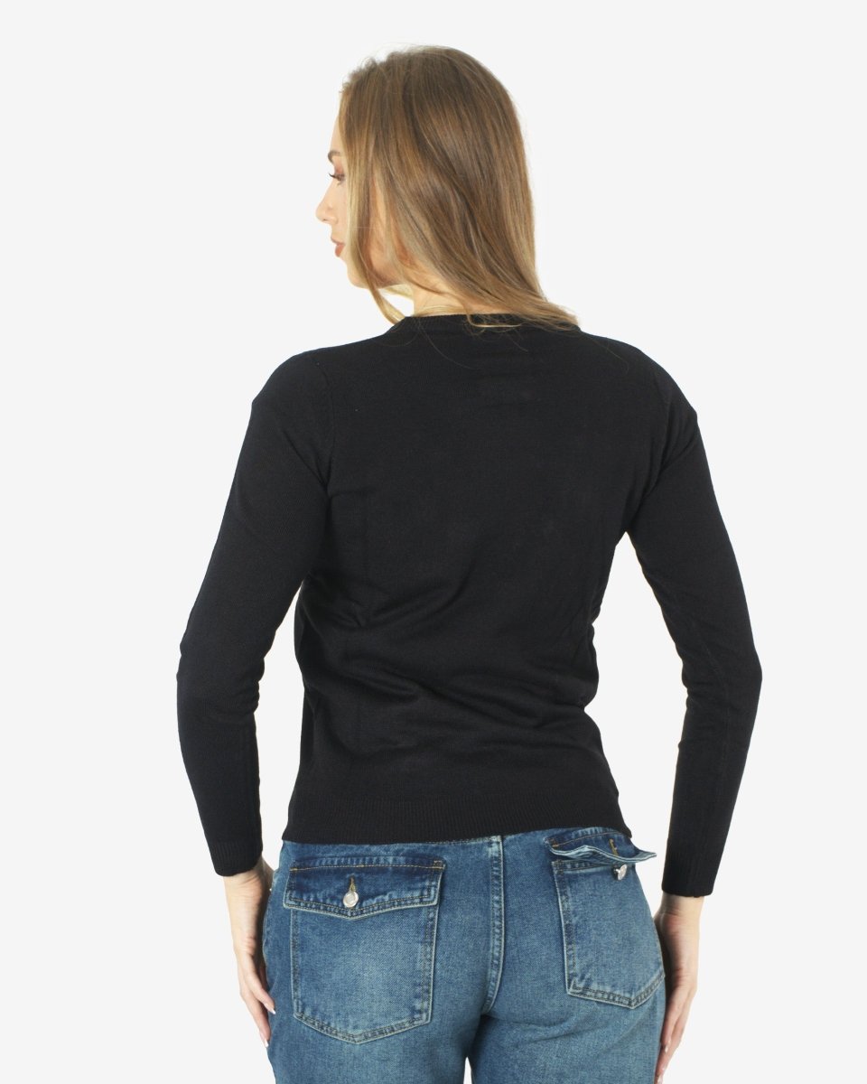 Women Reindeer Stars Red Jumper