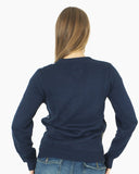 Women Xmas Tree Gift Navy Christmas Jumper