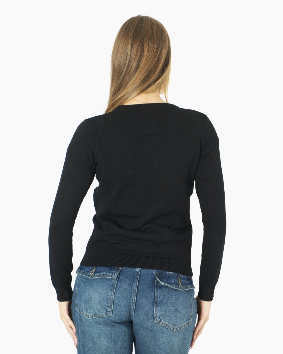 Women’s Christmas Black Sequin Sparkle Jumper