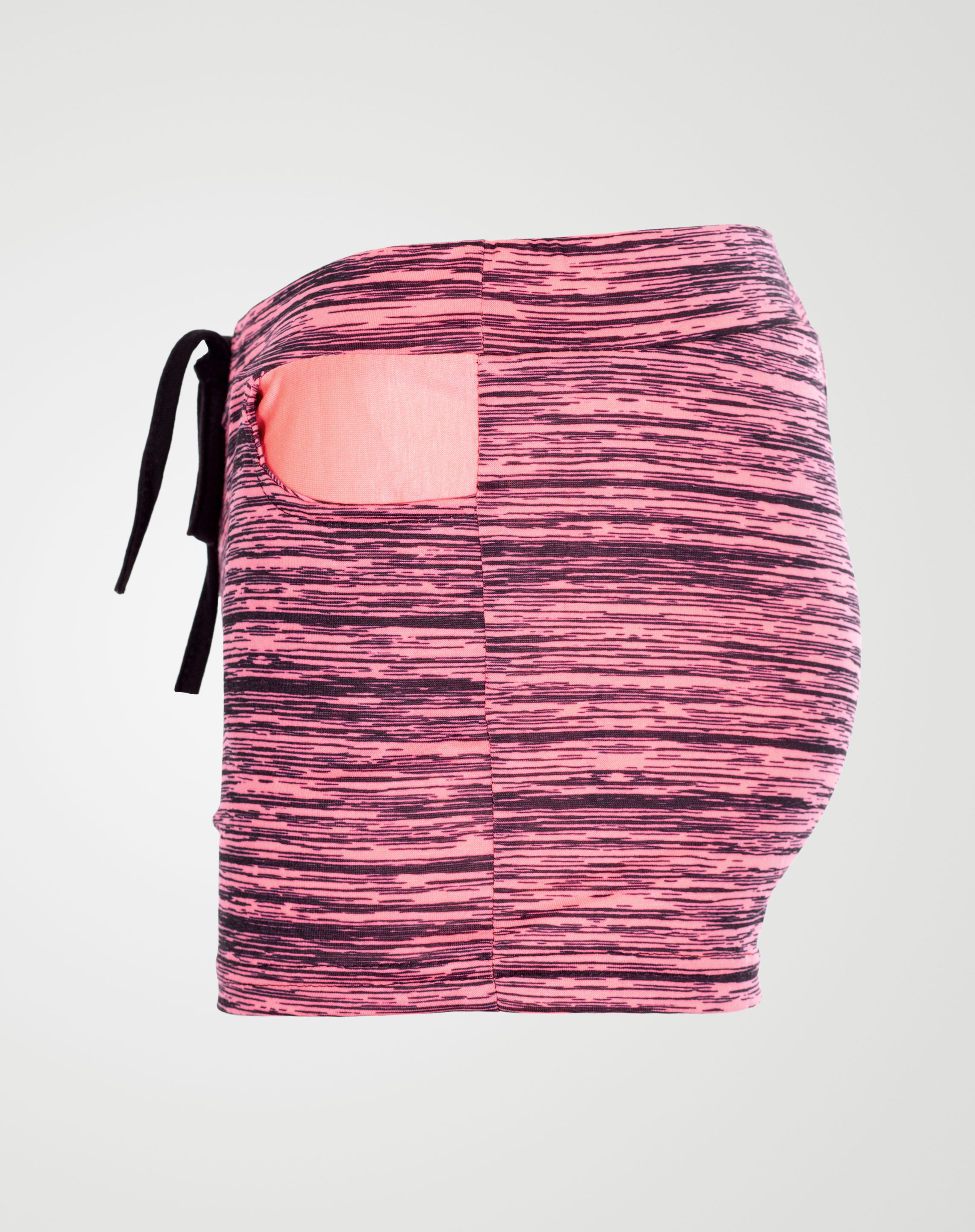 Image 3 of Girls Blurry Print Hot Pants Shorts of color Pink from Noroze