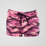 Image 1 of Girls Camo Print Hot Pants Shorts of color Pink from Noroze
