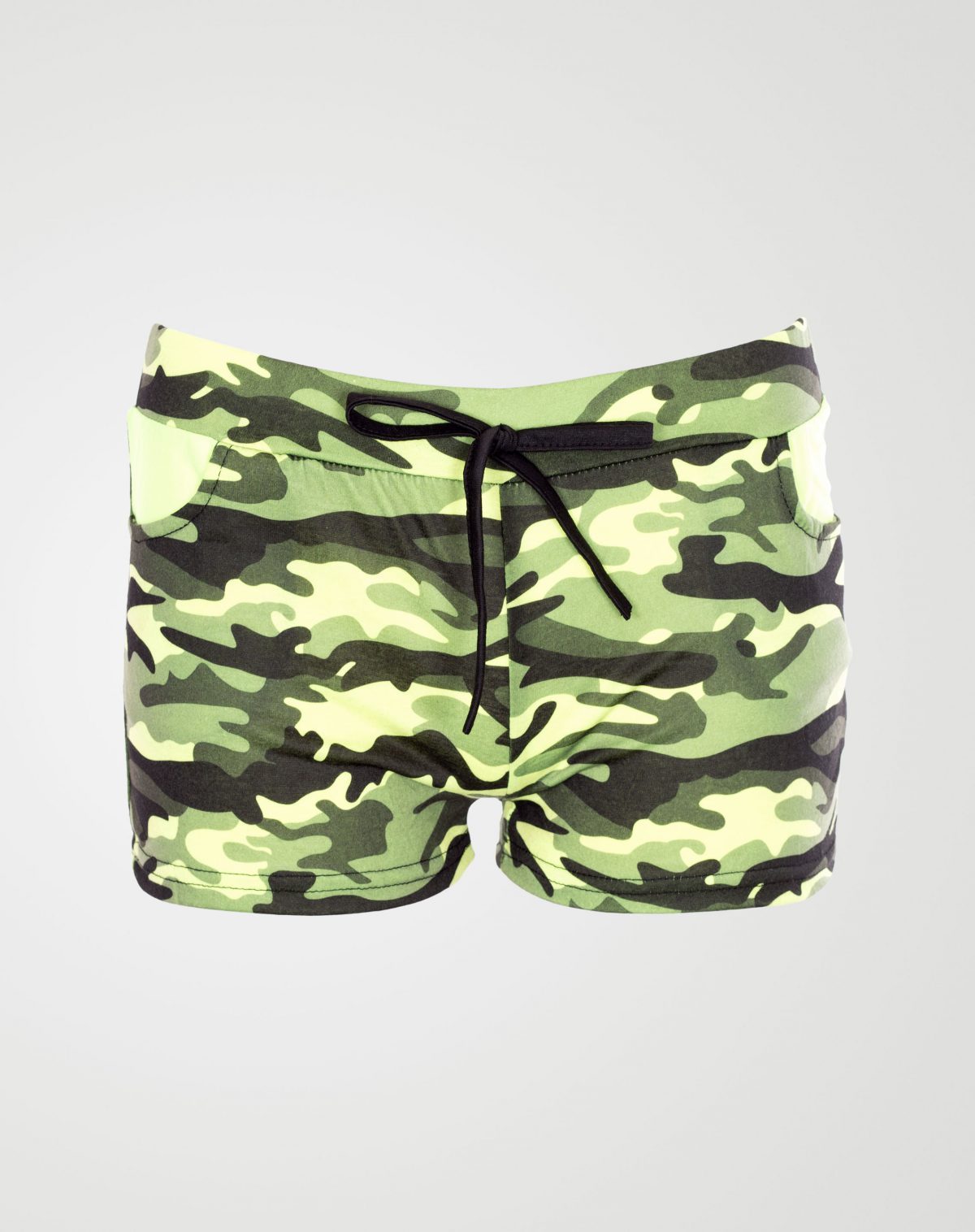Image 1 of Girls Camo Print Hot Pants Shorts of color Mint from Noroze