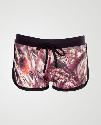 Image 1 of Girls Floral Print Hot Pants Shorts of color Brown from Noroze