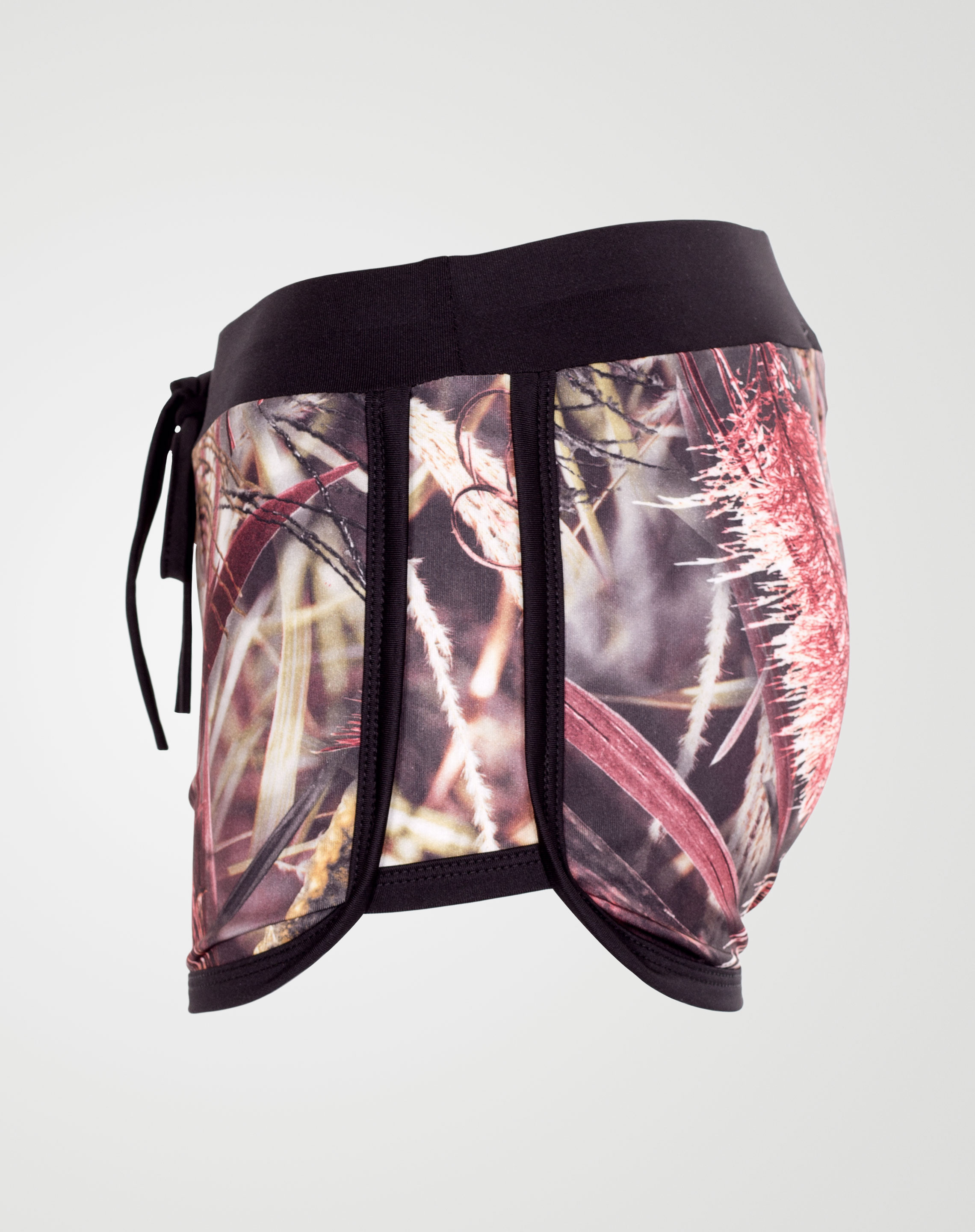 Image 2 of Girls Floral Print Hot Pants Shorts of color Brown from Noroze