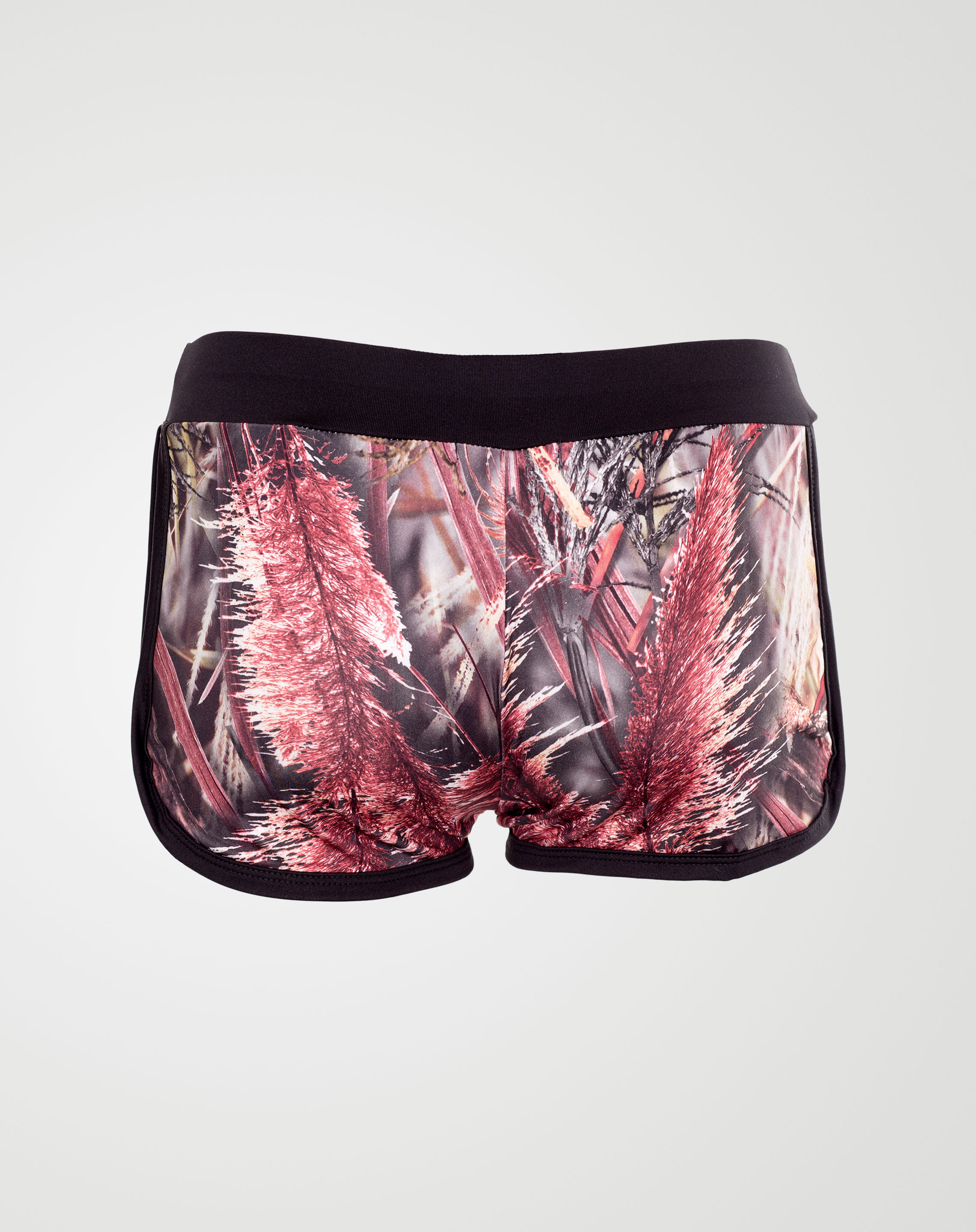 Image 2 of Girls Floral Print Hot Pants Shorts of color Brown from Noroze