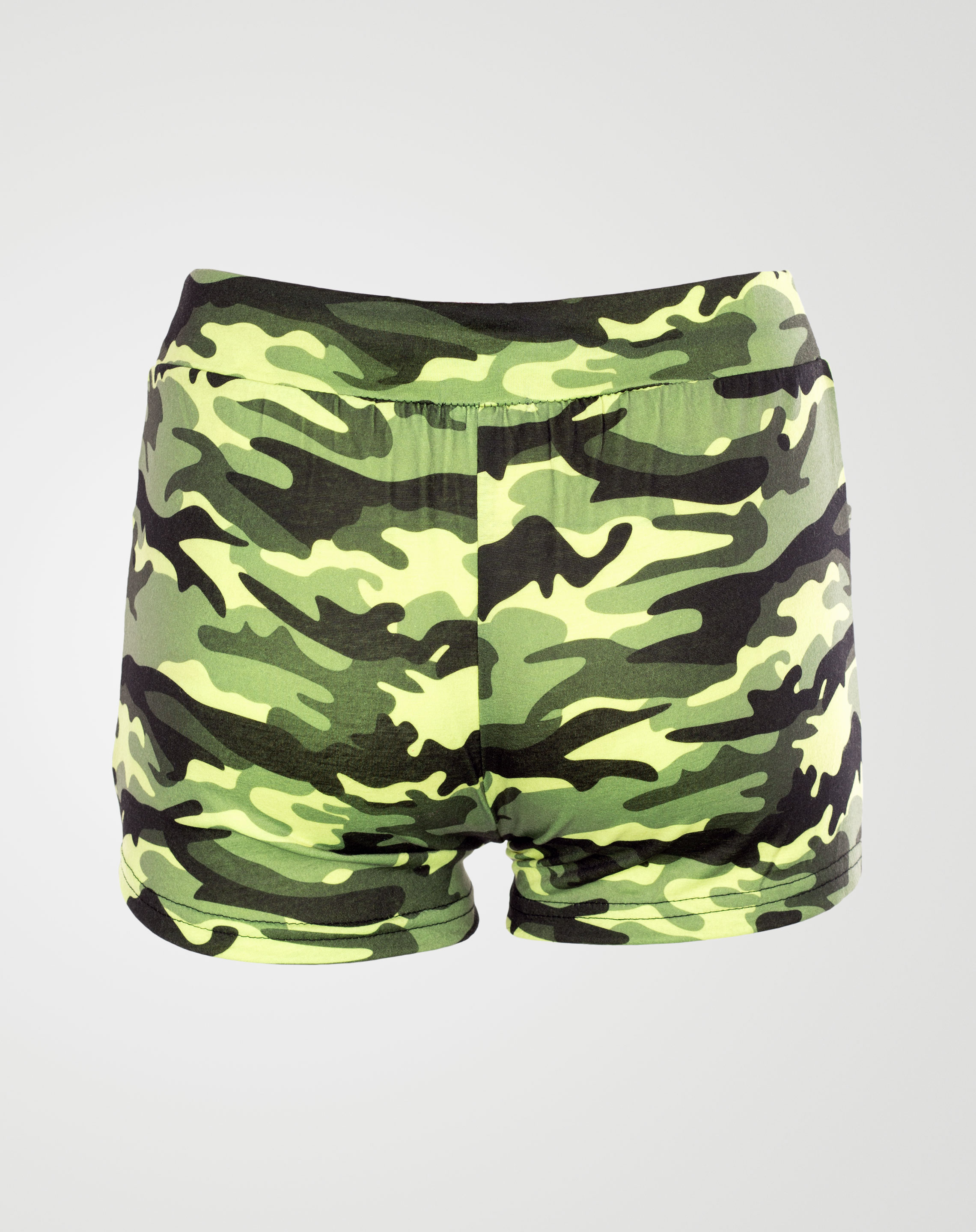 Image 2 of Girls Camo Print Hot Pants Shorts of color Mint from Noroze