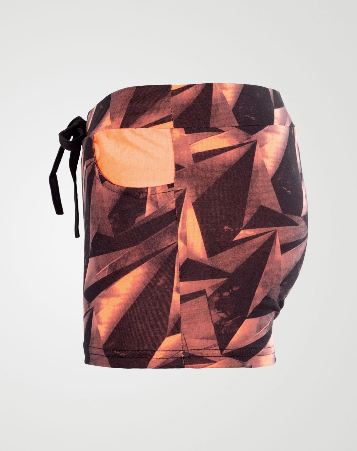 Image 3 of Girls Geo Print Hot Pants Shorts of color Coral from Noroze