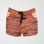 Image 1 of Blurry Pattern Hotpants in color Coral from Noroze
