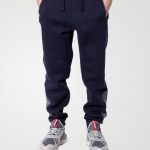 Image 1 of Boys Contrast Ankle Trouser color Navy and sizes 7-8, 9-10, 11-12, 13 from Noroze