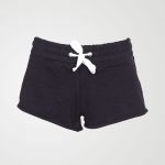 Image 1 of Womens Contrast Stripe Shorts Hot Pants color Black and sizes 8,10,12,14,16,18 from Noroze