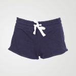 Image 1 of Womens Contrast Stripe Shorts Hot Pants color Navy and sizes 8,10,12,14,16,18 from Noroze