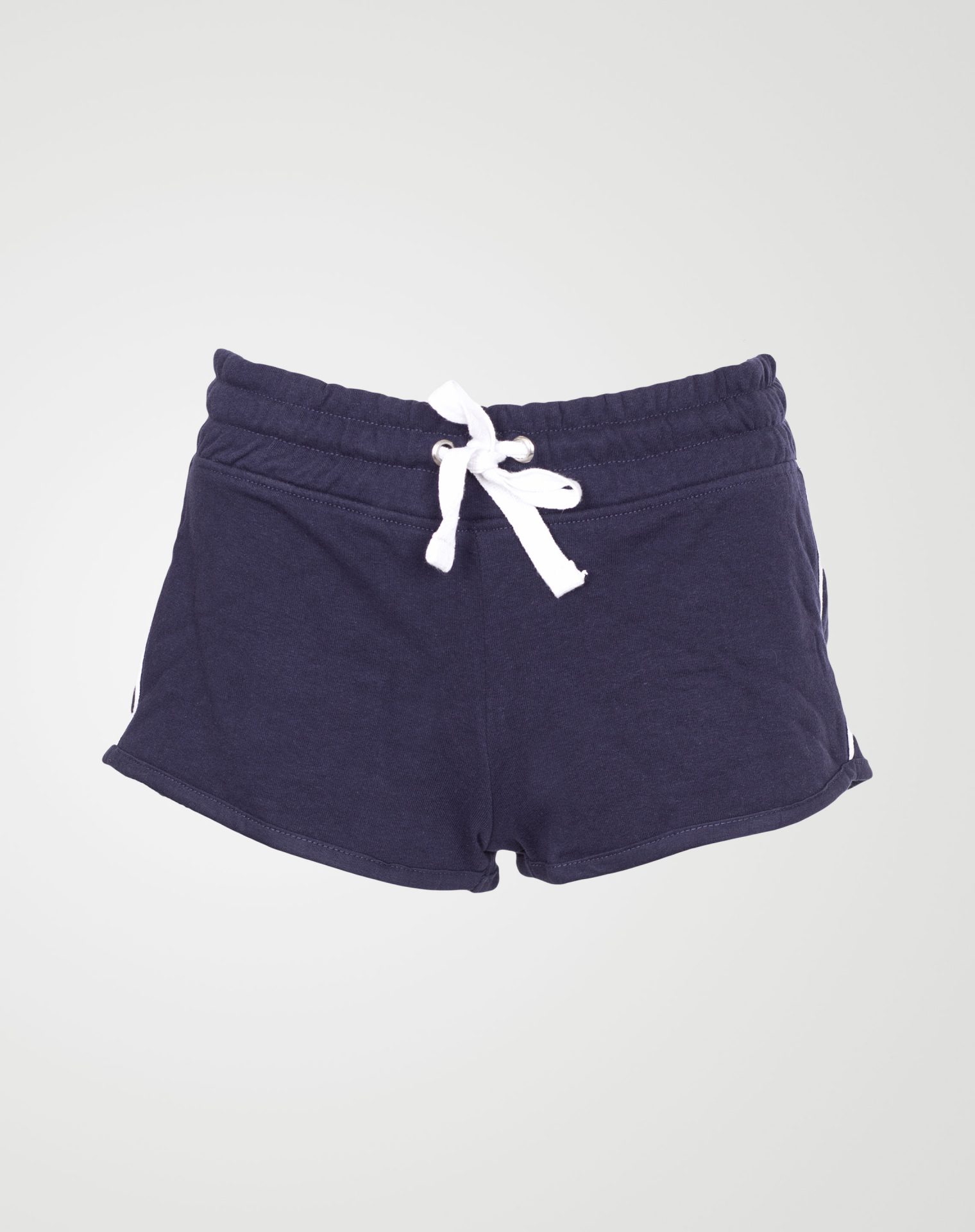Image 1 of Womens Contrast Stripe Shorts Hot Pants color Navy and sizes 8,10,12,14,16,18 from Noroze