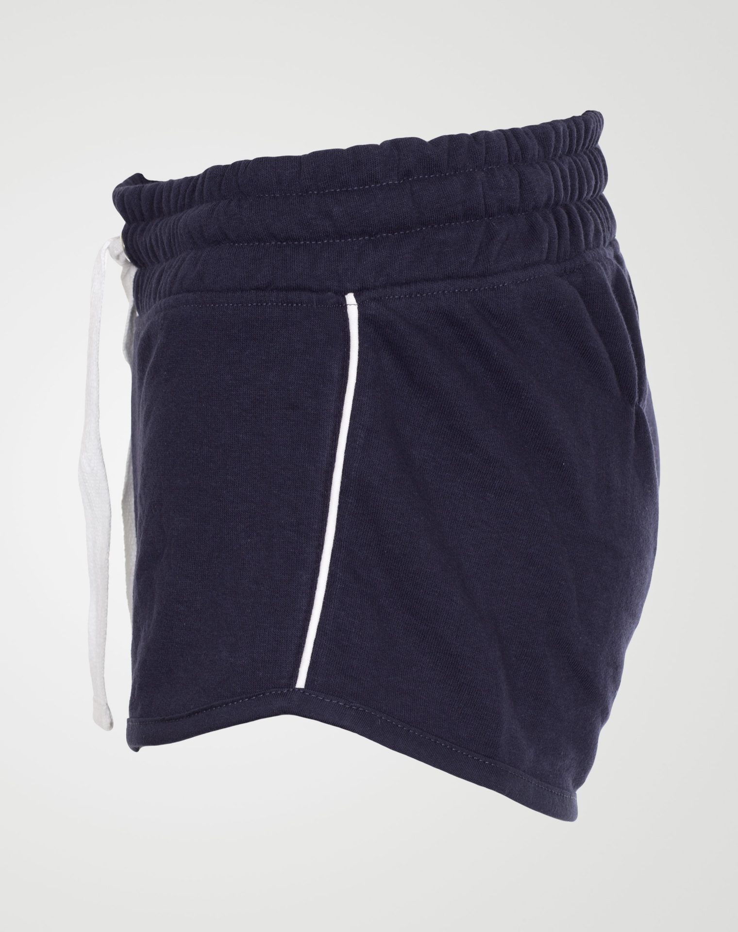 Image 3 of Womens Contrast Stripe Shorts Hot Pants color Navy and sizes 8,10,12,14,16,18 from Noroze