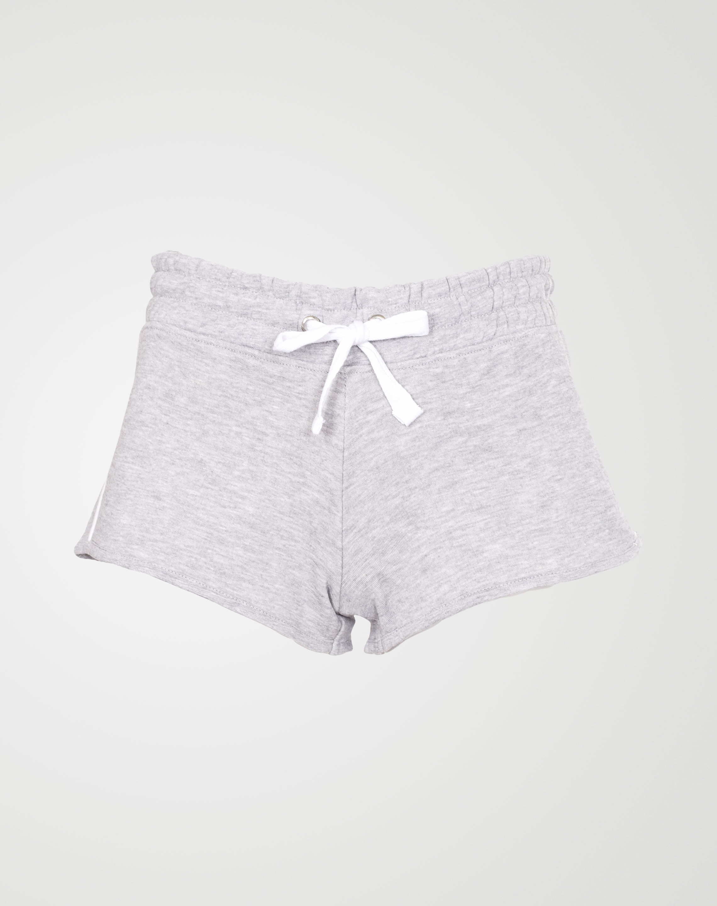 Image 1 of Womens Contrast Stripe Shorts Hot Pants color Grey and sizes 8,10,12,14,16,18 from Noroze