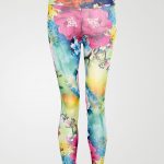 Image 1 of Girls Floral Print Leggings color Green and sizes 7-8 yrs, 9-10 yrs, 11-12 yrs, 13 yrs from Noroze