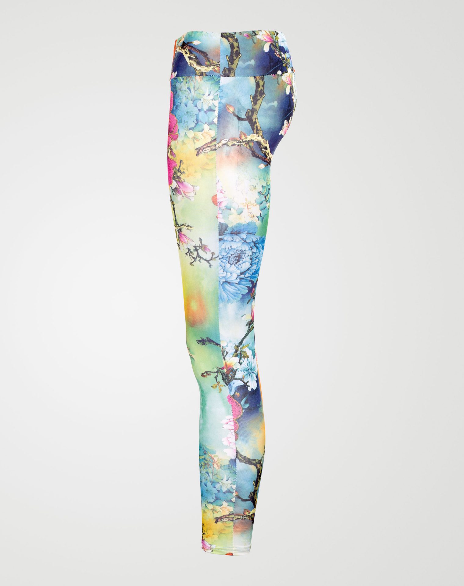 Image 2 of Girls Floral Print Leggings color Green and sizes 7-8 yrs, 9-10 yrs, 11-12 yrs, 13 yrs from Noroze