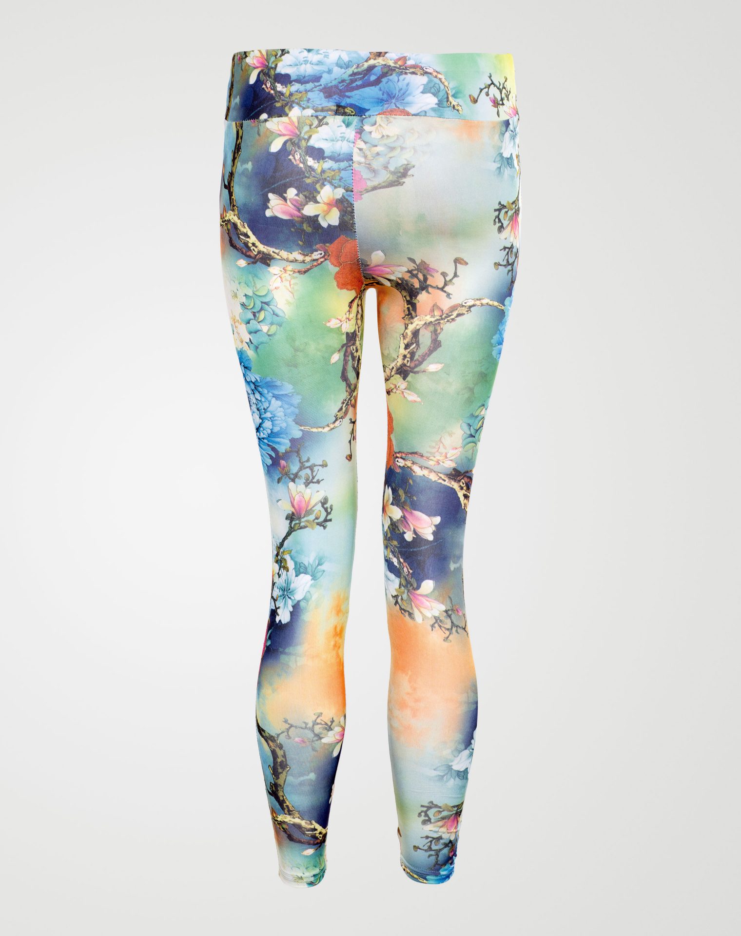Image 3 of Girls Floral Print Leggings color Green and sizes 7-8 yrs, 9-10 yrs, 11-12 yrs, 13 yrs from Noroze