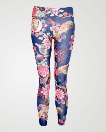Image 1 of Girls Floral Print Leggings Color Navy and sizes 7-8 yrs, 9-10 yrs, 11-12 yrs, 13 yrs from Noroze