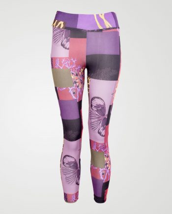 Image 1 of Girls Floral Print Leggings color Purple and sizes 7-8 yrs, 9-10 yrs, 11-12 yrs, 13 yrs from Noroze