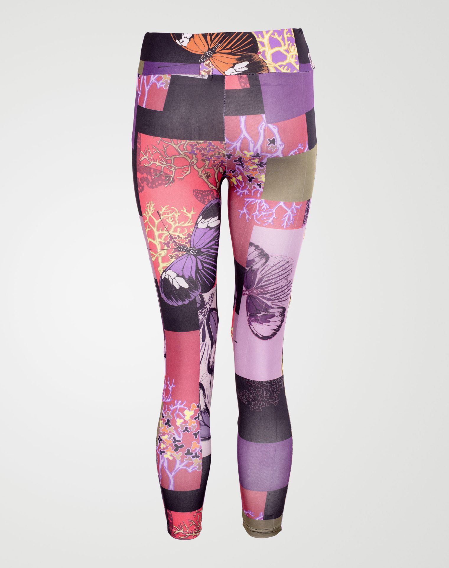 Image 3 of Girls Floral Print Leggings color Purple and sizes 7-8 yrs, 9-10 yrs, 11-12 yrs, 13 yrs from Noroze