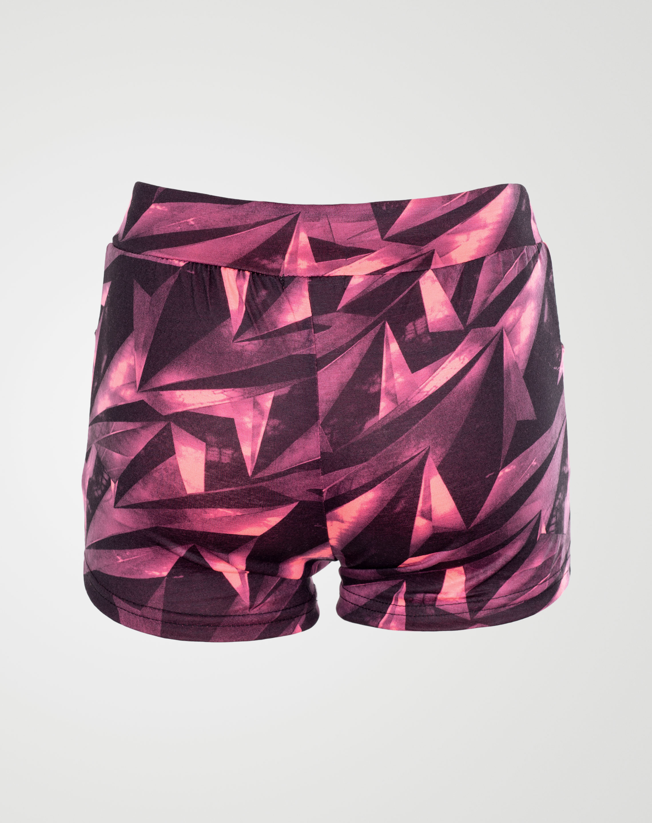 Image 3 of Geo Pattern Hotpants Pink From Noroze