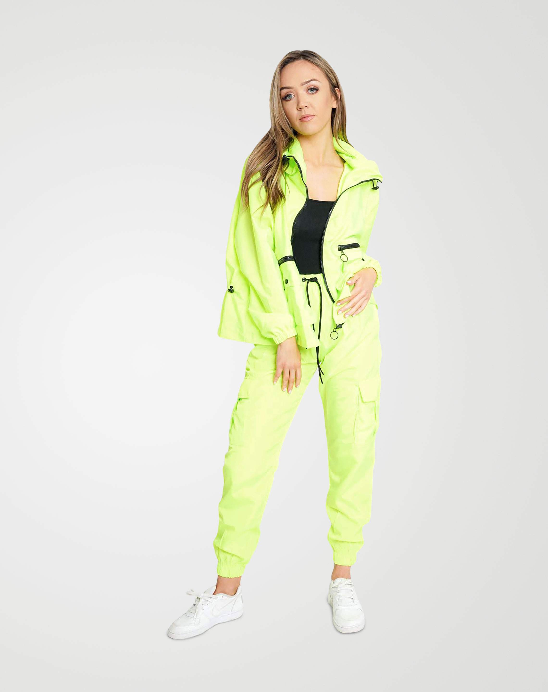 Image 3 of Womens Loose Light Raincoat Waterproof color Neon-Green and Sizes S/M, L/XL from Noroze
