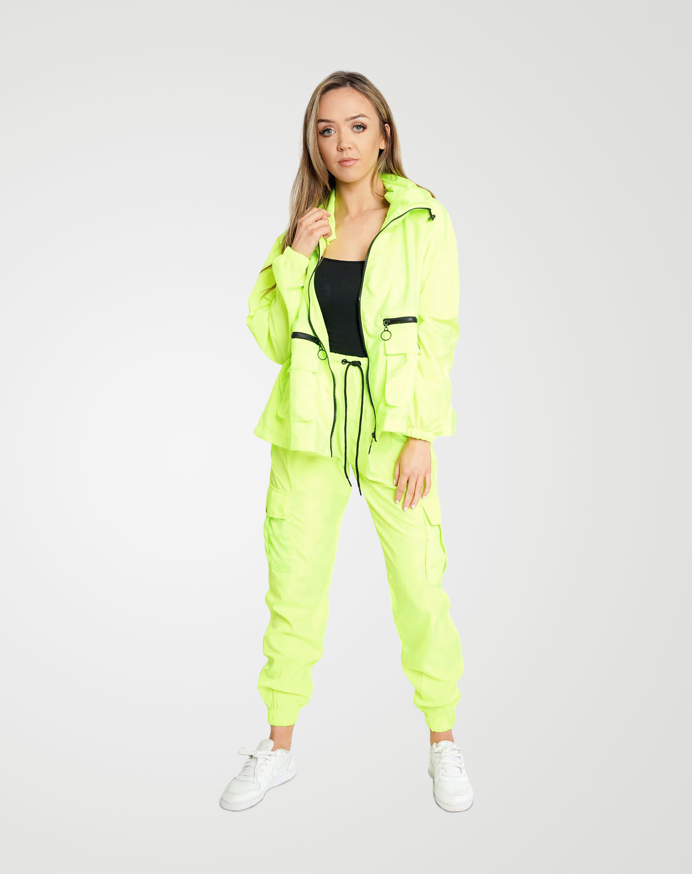 Image 1 of Womens Loose Light Raincoat Waterproof color Neon-Green and Sizes S/M, L/XL from Noroze