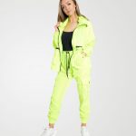 Image 2 of Womens Loose Light Raincoat Waterproof color Neon-Green and Sizes S/M, L/XL from Noroze