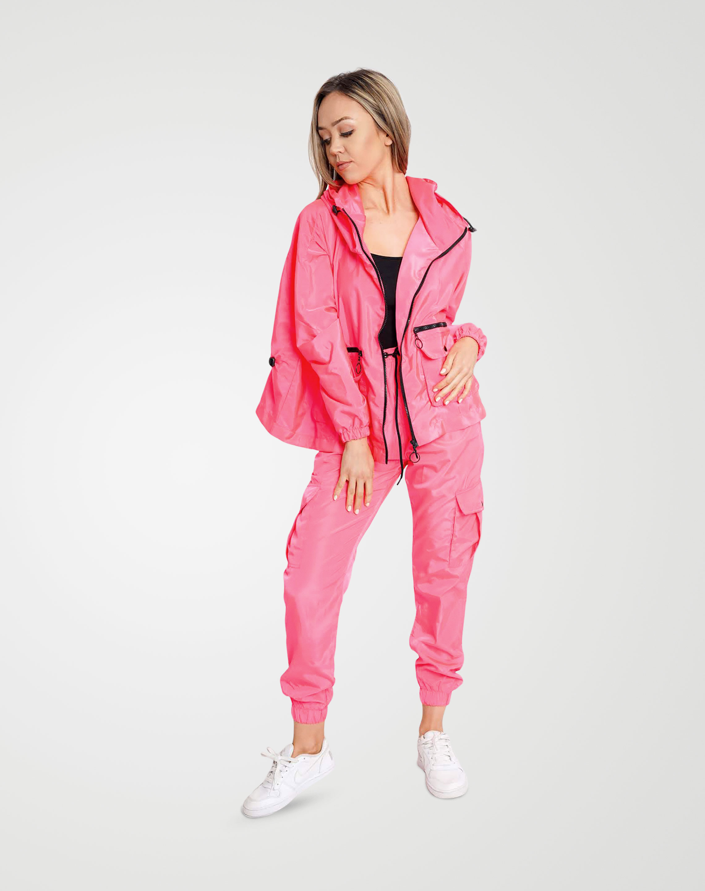 Image 2 of Womens Loose Light Raincoat Waterproof color Neon-Pink and Sizes S/M, L/XL from Noroze