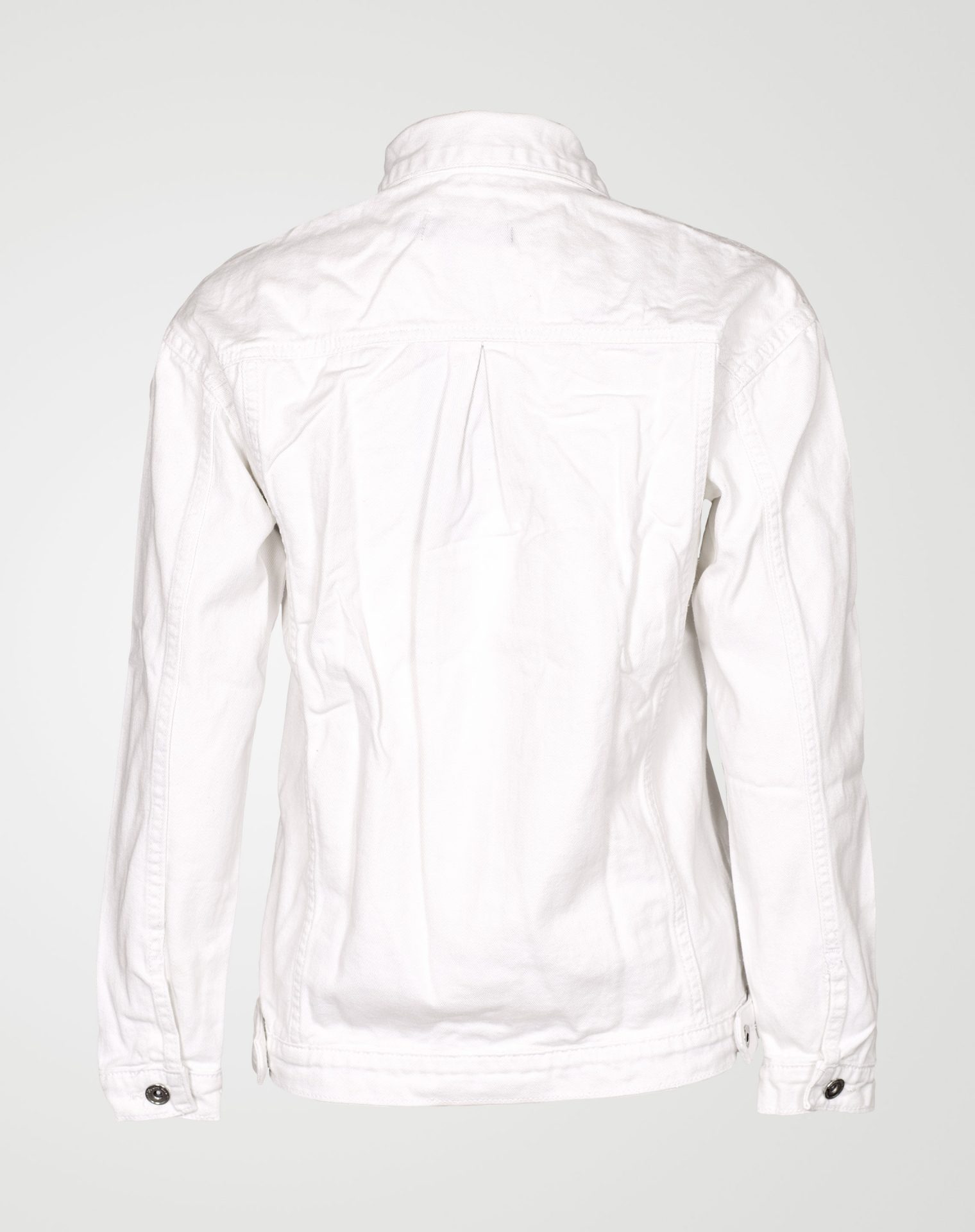 Image 3 of Womens Oversized Denim Jacket color White and sizes 8,10,12,14,16 from Noroze
